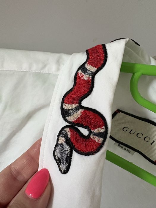 Camasa GUCCI python originala broderie sarpe unisex