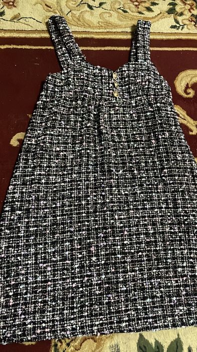 Для беременных и повседневных Твидовое платье.