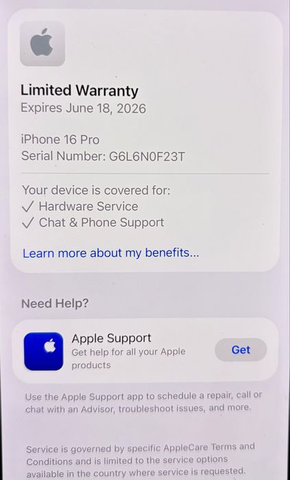 iPhone 16 Pro 256GB Starlight, 98% батерия