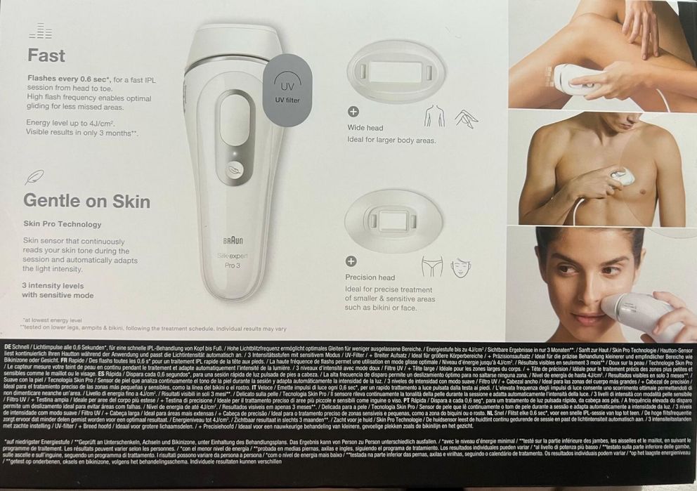 Aparat epilare definitiva cu impulsuri/laser braun nou