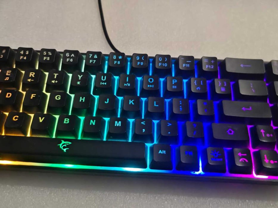 Tastatură Gaming White Shark Ronin GK-2201, Mecanică, Iluminare RGB, Layout 60%