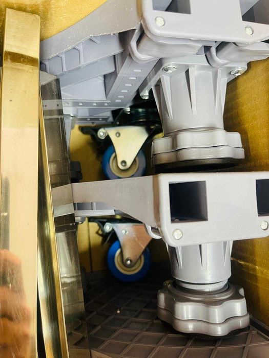 Suport pentru mașina de spălat NIUXX,două tuburi, 8 picioare și 4 roți