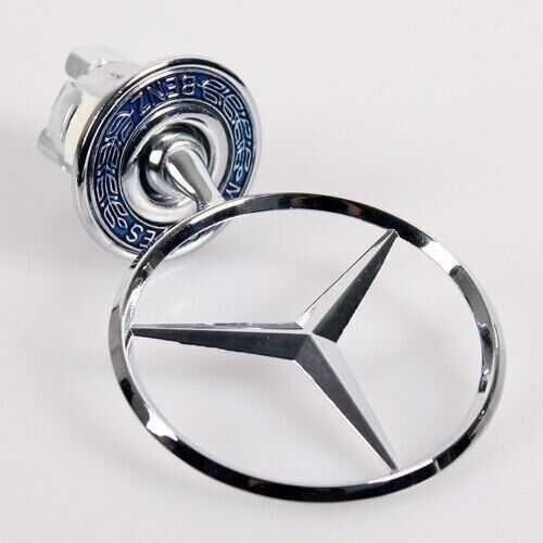 Емблема преден капак Mercedes 44мм Мерцедес мерник,лого метална