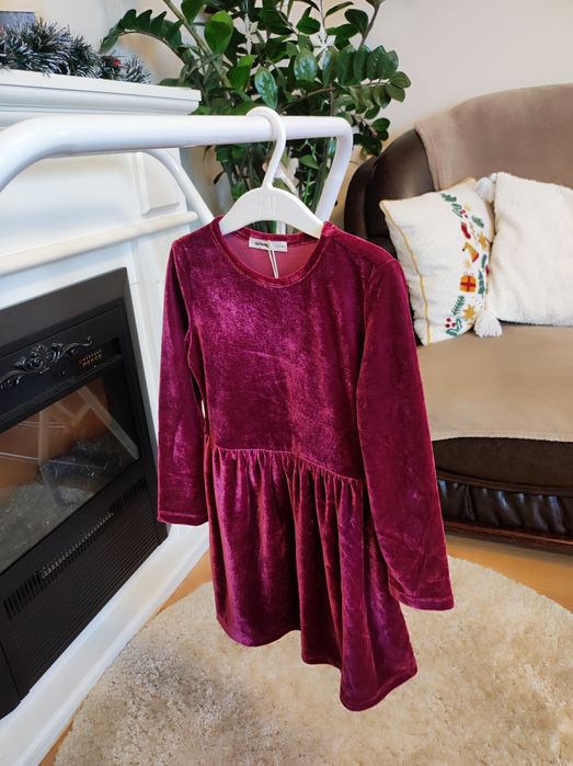 Mayoral, Zara, Sinsay, Reserved зимни рокли и палтенце, 92-104 см.