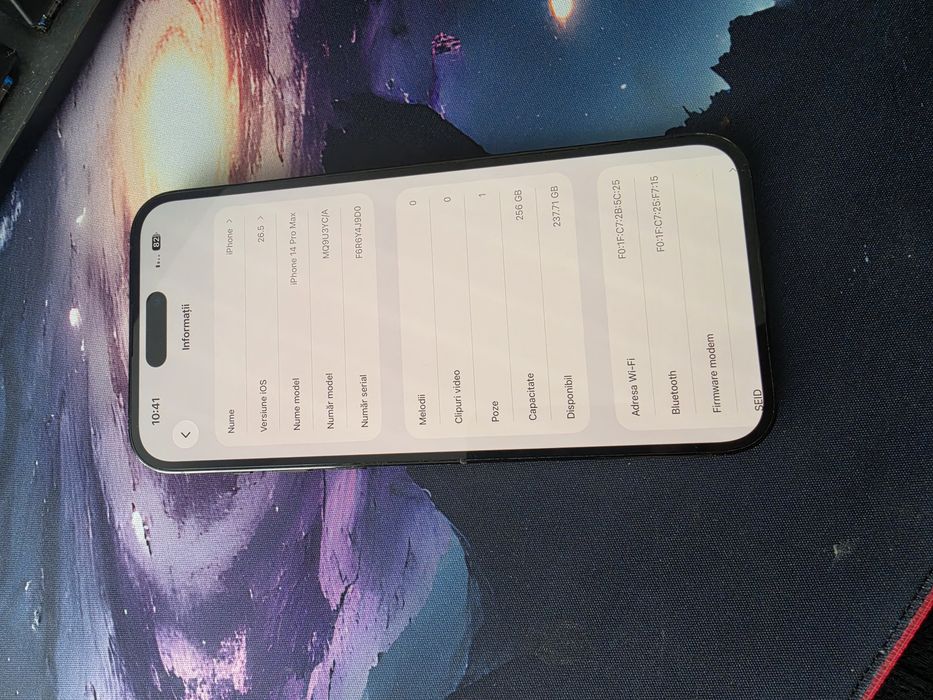Apple Iphone 14 Pro Max , 256GB , Negru , Impecabil.
