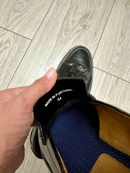 Мужские лоферы, туфли, натуральная кожа 44 размер