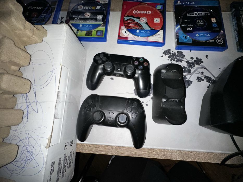 PlayStation4+Jocuri+mouse si tastatura+boxe+volan gaming