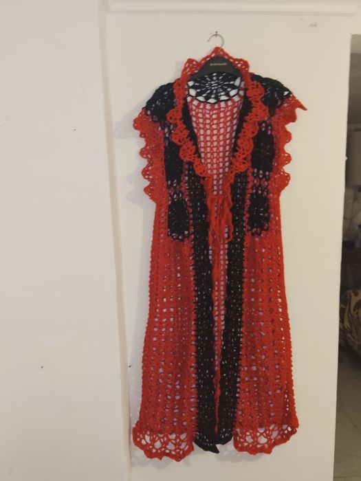 Pardesiu croșetat manual unicat pentru  primăvară/toamna