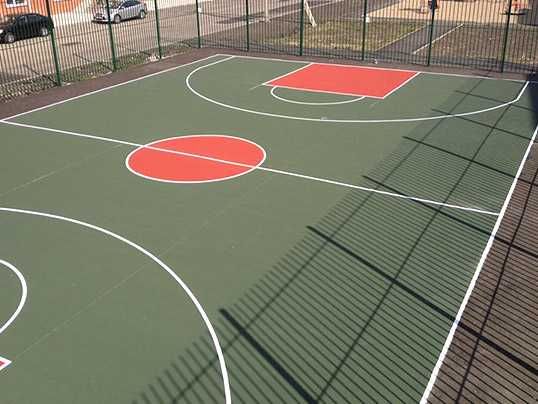 Бесшовное тартановое покрытие (резиновое) из резиновой крошки