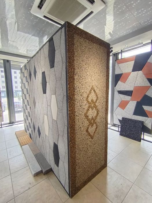 Брусчатки Каменный ковёр Травертин Гранит