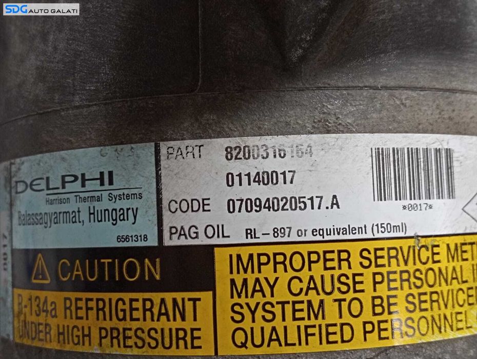 Compresor AC Clima Nissan Almera 1.5 DCI 2003 - 2009 Cod 8200316164 01140017 [M4047]