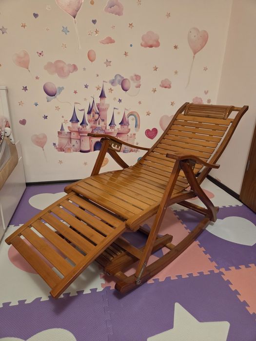 Scaun multifunctional tip leagan din lemn