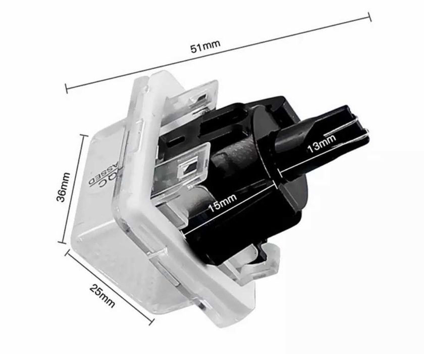LED плафони за регистрационния номер на Мерцедес лед крушки