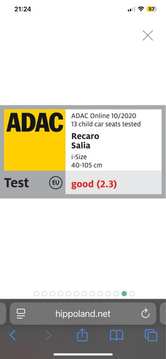 Детско столче за кола Recaro