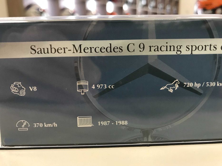 Колекционерски модел метална количка DE AGOSTINI SAUBER-MERCEDES C9