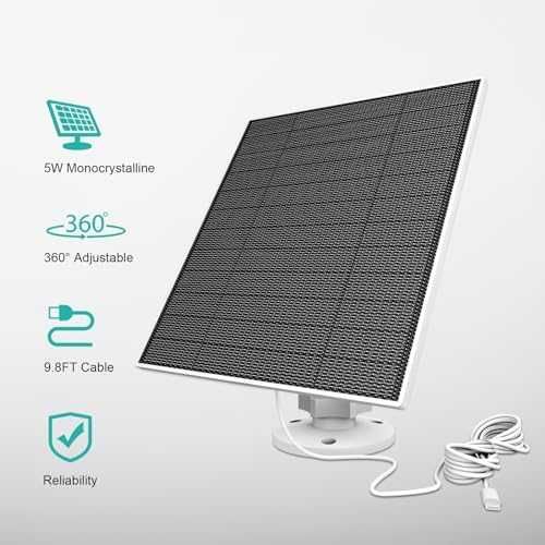 Соларен панел 5W за Eufy камери комплект 2 броя