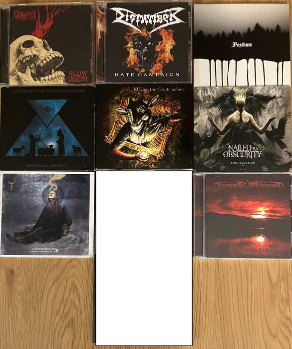 Дет, блек метъл, оригинални дискове CD metal