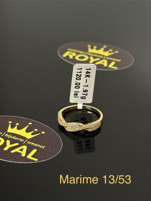 Bijuteria ROYAL : Inel AUR 14K NOU / 1.38 GR