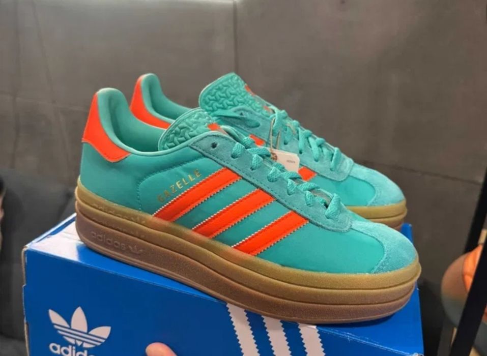Дамски кецове Adidas Gazelle Bold зелени свеж дизайн 37 1/3