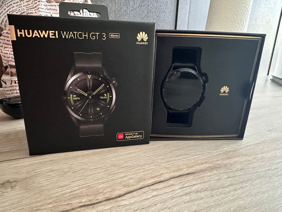 Смарт часовник Huawei - GT 3, 46mm, черен