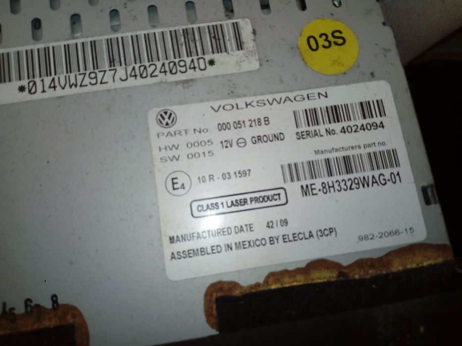 Volkswagen audio cd mp3