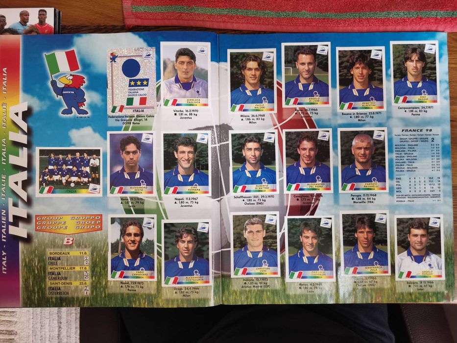 Album Panini World Cup France 98 – aproape complet (doar 5 stickere lipsa) include IRAN
