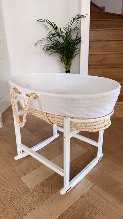 Cosuleț bebe Ahoj Baby + suport legănare + husă + 2 cearșafuri BONUS