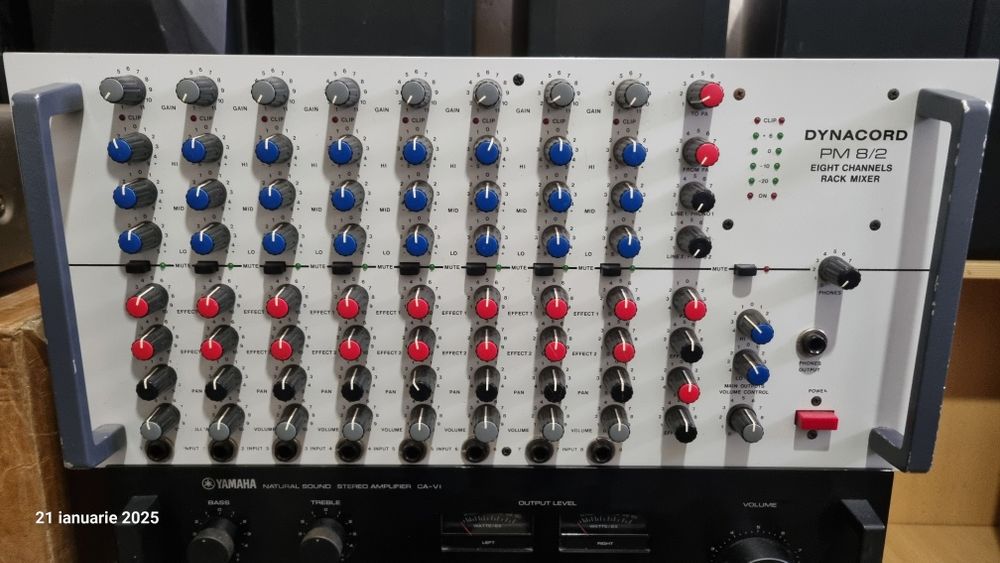 Mixer 8 canale Dynacord pm 8/2,  efecte,nu este activ