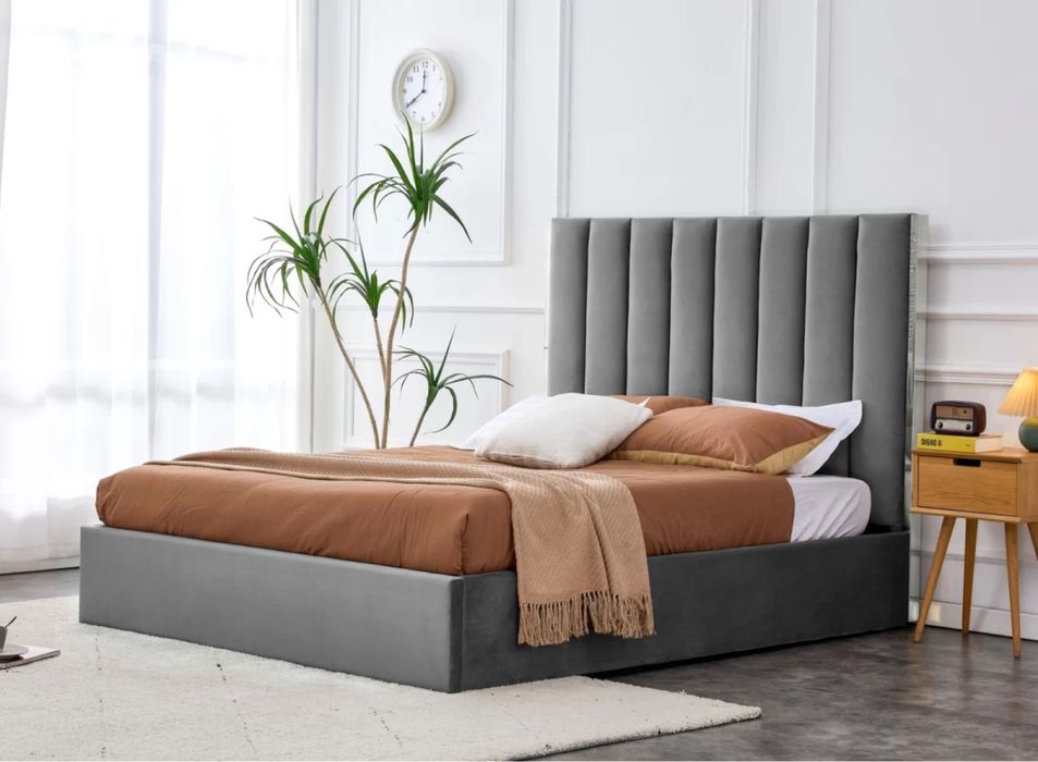 Тапицирано легло Palazzo Сиво