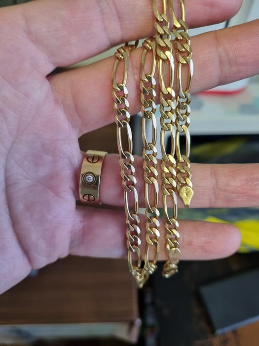 Lanț aur 18k figaro.