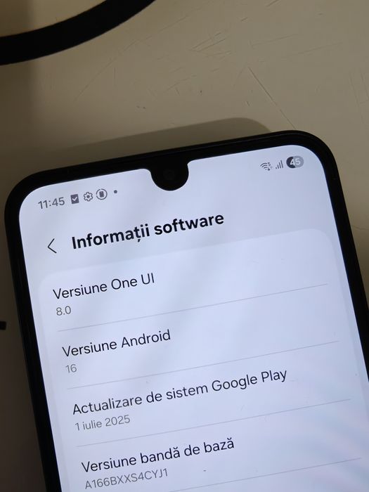 Samsung A16 model 5G 0 minute vorbite