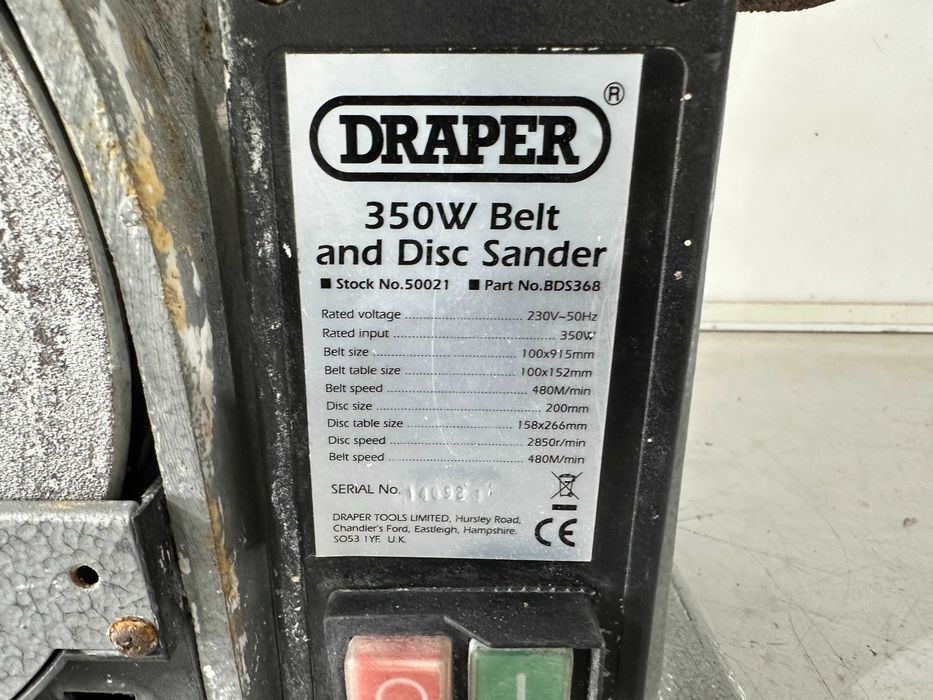 Лентов и дисков шлайф - Draper  350 W