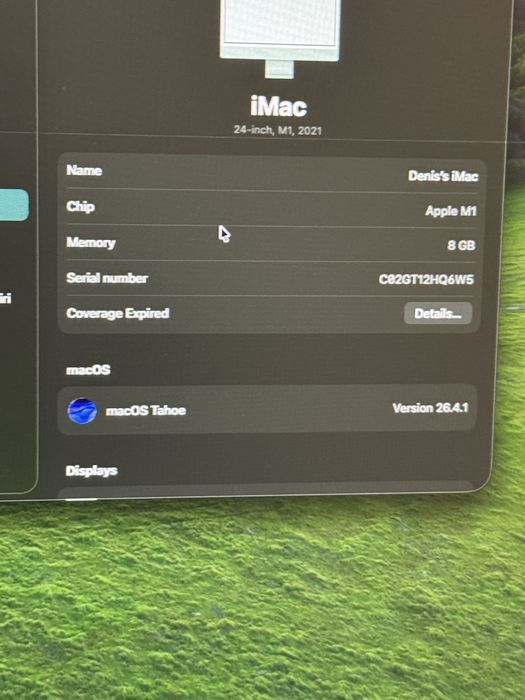 iMac m1- Ram 8gb SSD- 256gb с проблем!