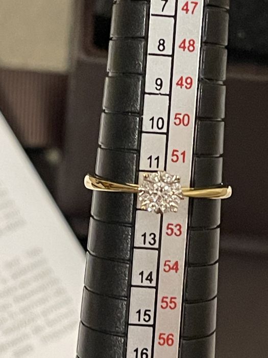 Inel de logodna TEILOR aur galben diamante 0.15ct M52
