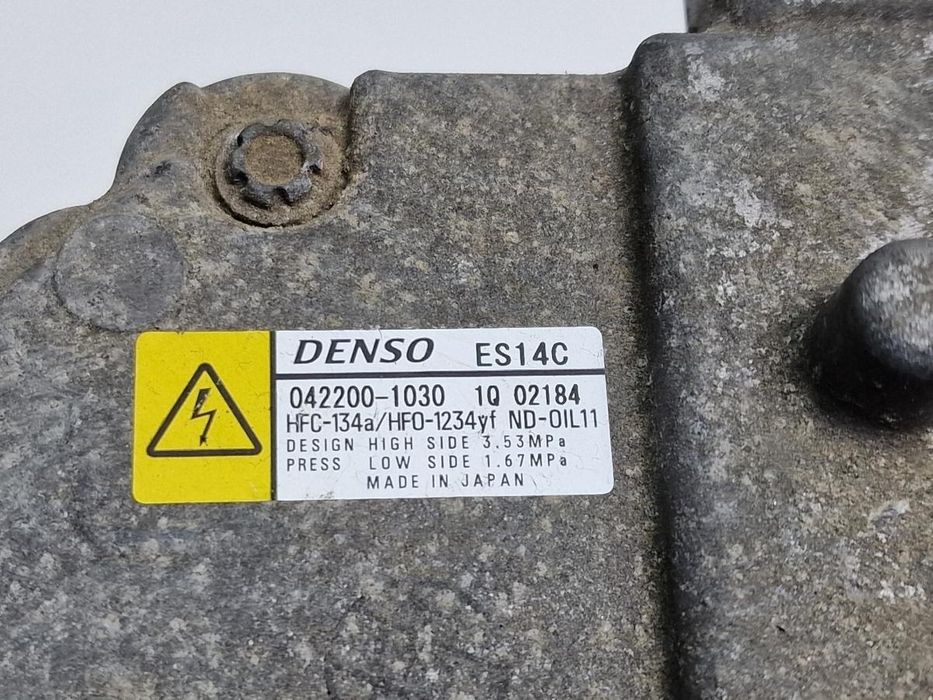 Compresor Ac Toyota Prius _W3_ 2008 -> 1.8 Hybrid 2Zr-Fxe Denso 0422001030
