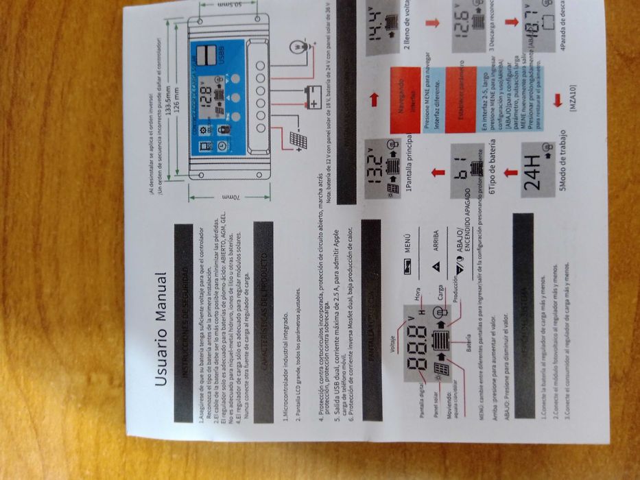 Соларен контролер за зареждане-MZA 100.