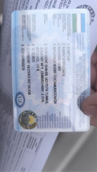 Kamaz  bortli tentli sotiladi