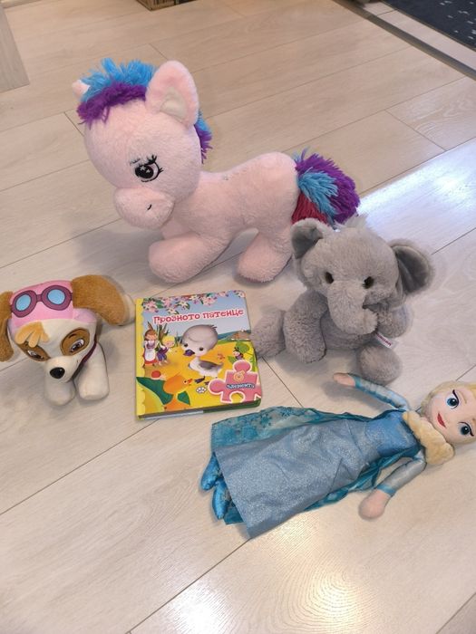 Голям лот нови  играчки Пъзел книжка,Елза,Скай,Пони