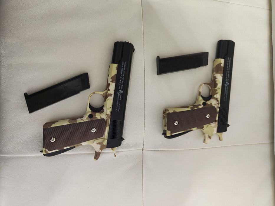 Pistol Glock sau Colt , pistol cu bile de plastic , construcție solidă Plastic abs și aluminiu