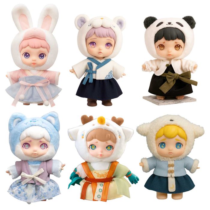 figurina de plus in cutie surpriza, 6 personaje mitologice, 16,5 cm