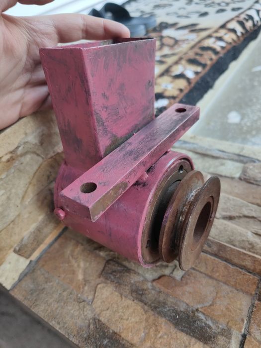 Moară porumb, acționare cu curea