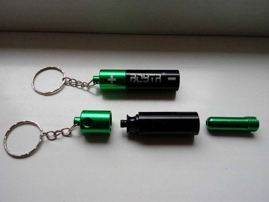 курительная трубка «Батарейка» цвет зелёный