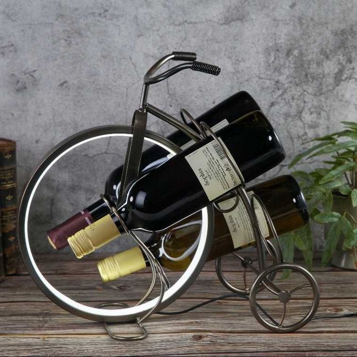 Нова Метална Лампа Велосипед - Колело Поставка за  Бутилки - 3 Вида