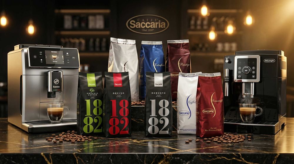 Премиум кафе на зърна Saccaria Cremacaffè