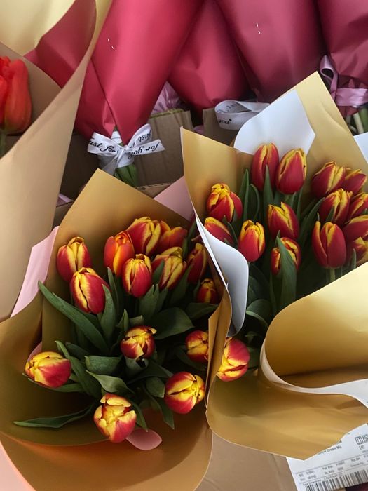 Тюлпан с букетом  500тг