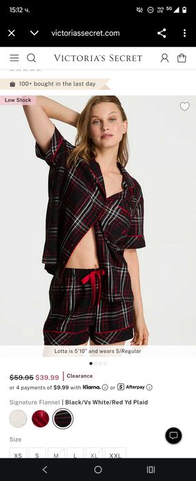 Victoria secret розова пижама