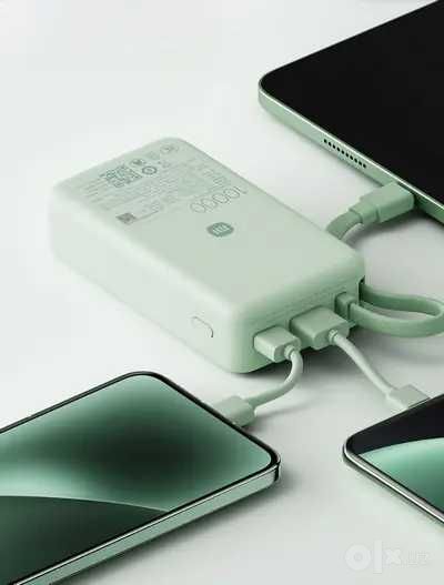 Внешний аккумулятор Power bank screen display 45W (10000 mAh Синий)