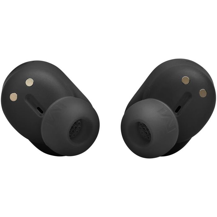 безжичните слушалки JBL Tune Buds 2 в черен цвят.