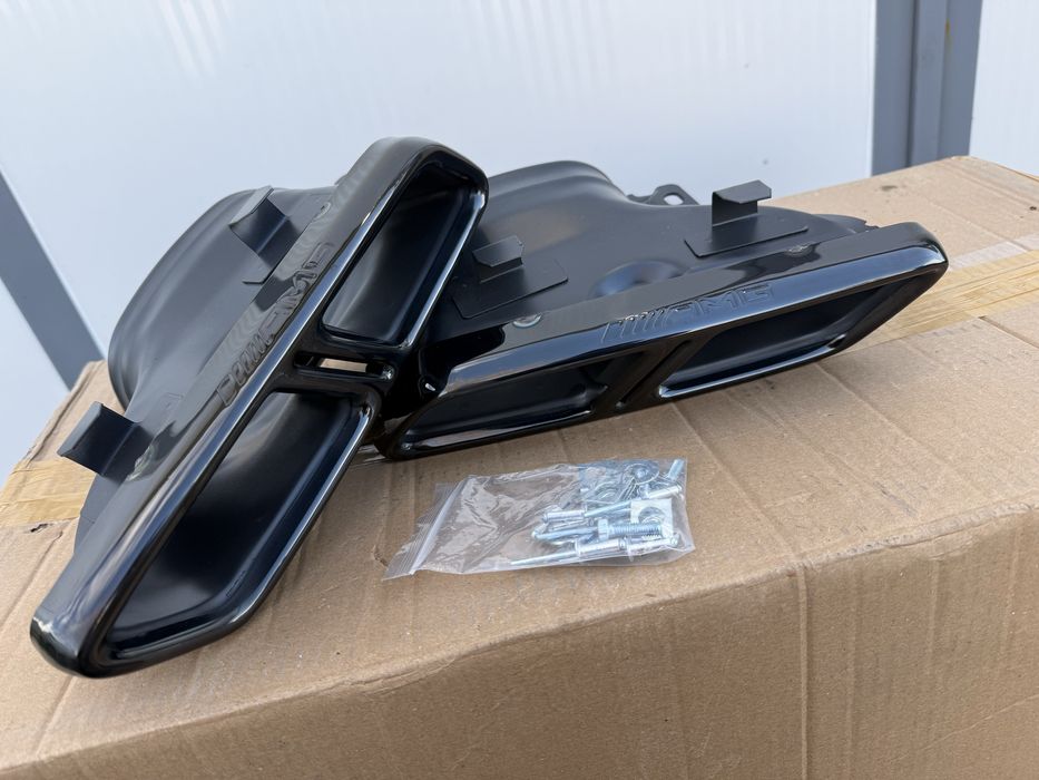 AMG Накрайници Мерцедес 6.3 Черен гланц