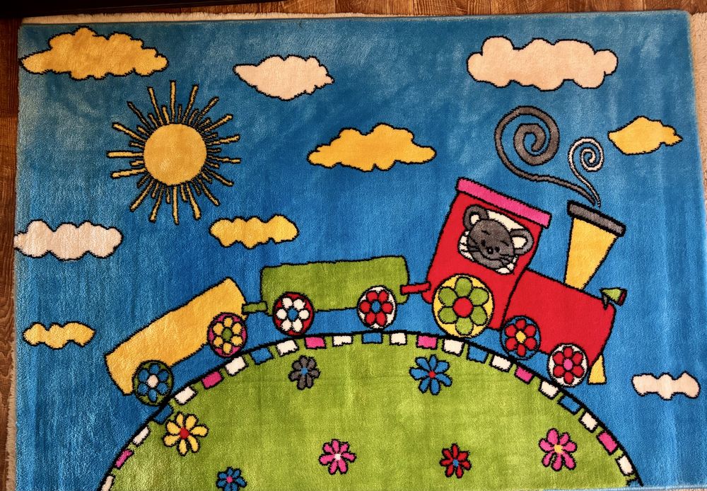 Детский коврик Паровозик